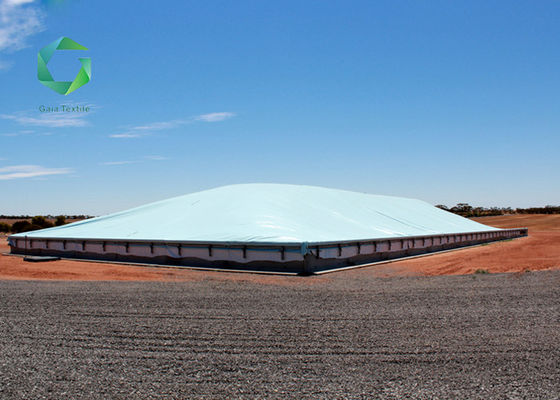 500d Waterproof Laminated Fabric , PVC 550gsm Grain Pile Tarps Vinyl Transportation
