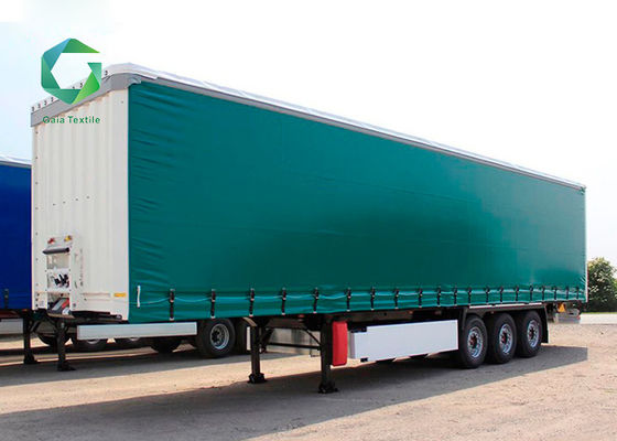 o PVC do poliéster 1000gsm revestiu a tela impermeável 4000N do transporte de encerado elástica
