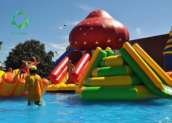 Tear Resistant Bouncy PVC Inflatable Fabric Vinyl Airtight Amusement Park Castle 0.6mm