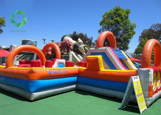 o vinil inflável hermético da tela do PVC de 0.6mm revestiu UV do parque da água do divertimento da criança anti