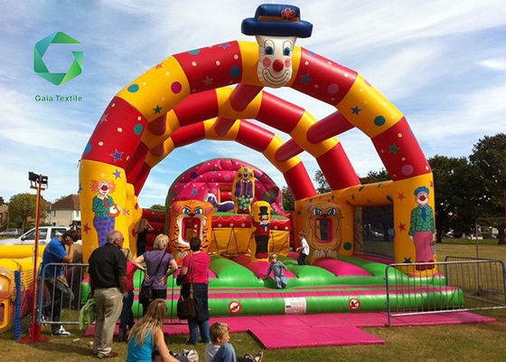 o vinil inflável hermético da tela do PVC de 0.6mm revestiu UV do parque da água do divertimento da criança anti