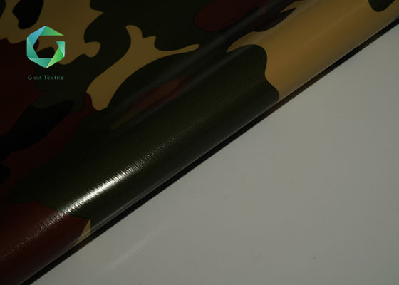 Camuflagem uv impermeável tecida 1000d de encerado do vinil da tela 850gsm da barraca do PVC das técnicas anti