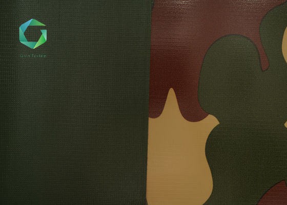 Camuflagem uv impermeável tecida 1000d de encerado do vinil da tela 850gsm da barraca do PVC das técnicas anti