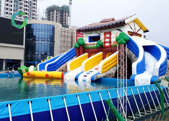 Polyester Swimming Pool PVC Liner 1000d Vinyl Coated Fabric Outdoor Antibacterial