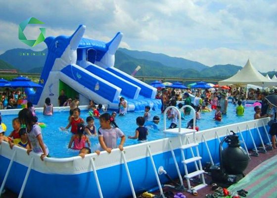 linha da associação da membrana do PVC do parque da água 1300d, piscina de encerado 1100gsm
