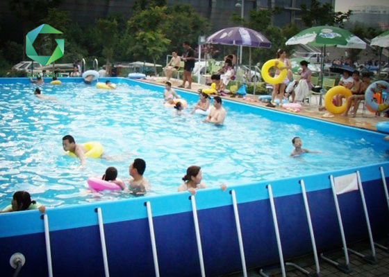 650gsm Vinyl Coated Fabric Pool PVC Liner ,  1000d PVC Swimming Pool Tarp Family Use
